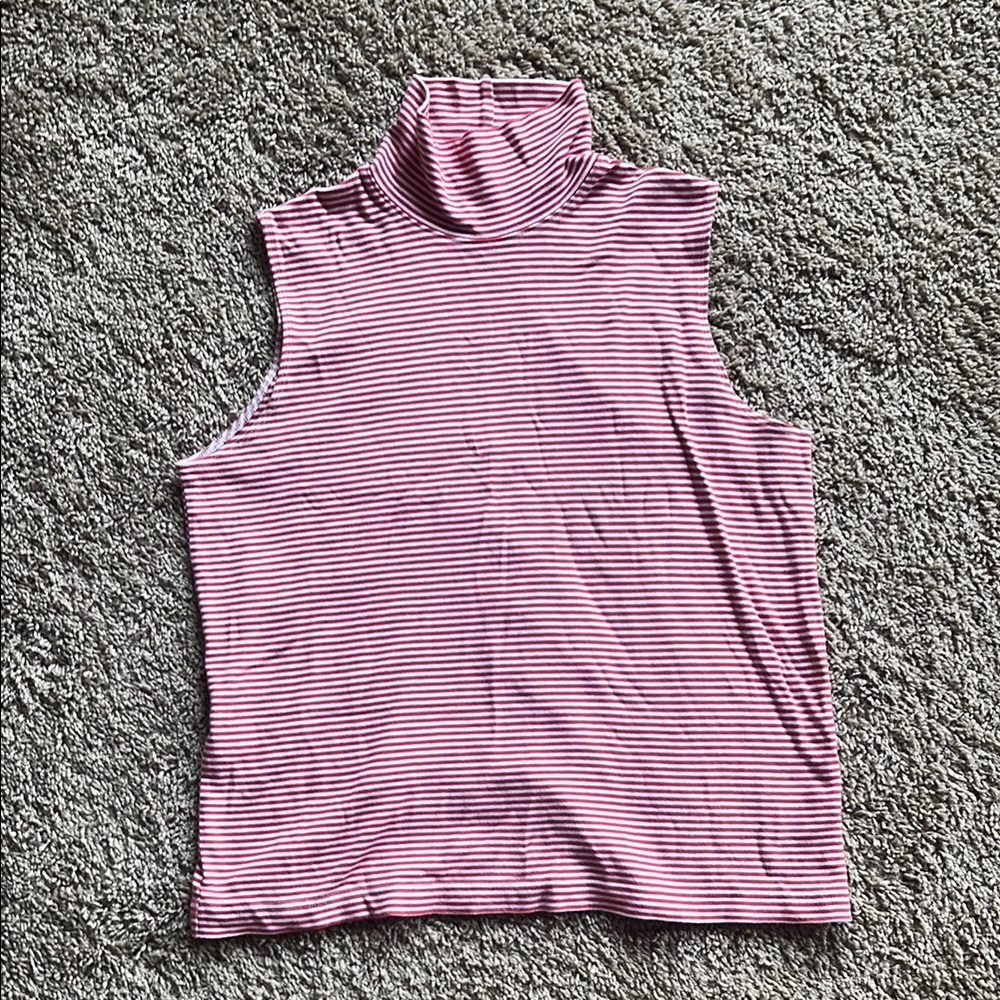 Lands' End Turtleneck Tank Top